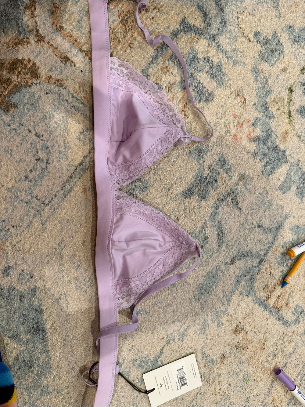 Spell Lilac Lace Triangle Bralette